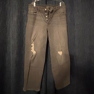 Women’s Old Navy button fly jeans.